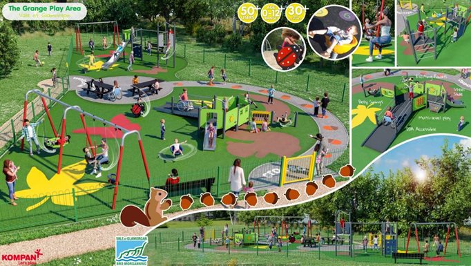 Grange play area upgrade map